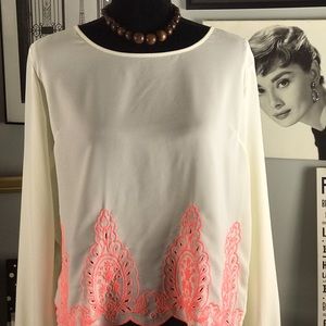 Boho Sheer semi crop top